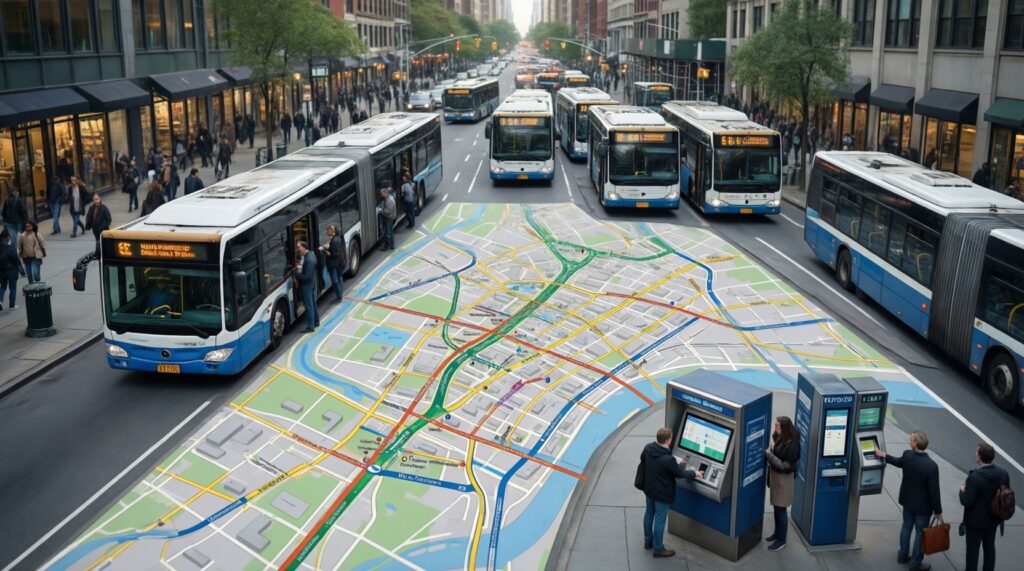 Транспорт и маршруты: изменения в расписаниях, новые автобусы, электрички и межрайонное сообщение - иллюстрация